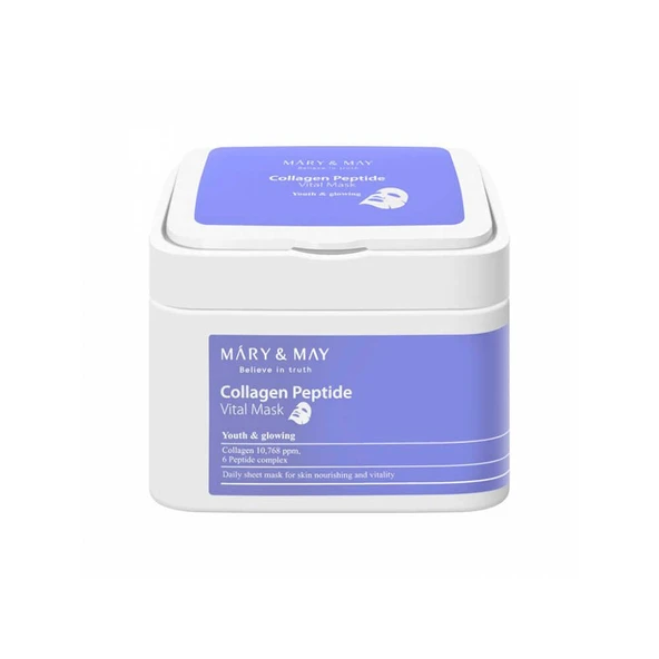 Mary and May Collagen Peptide Vital Nemlendirici Cilt Maskesi 30 Adet 400g ürün görseli