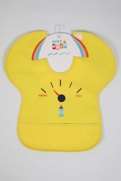 Babyhola 0-6 Yaş Büyük Boy Su Geçirmez Cepli BLW Mama Önlüğü Aktivite Önlüğü 1000