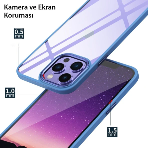 Newface iPhone 14 Pro Uyumlu Kılıf Power Silikon - 5