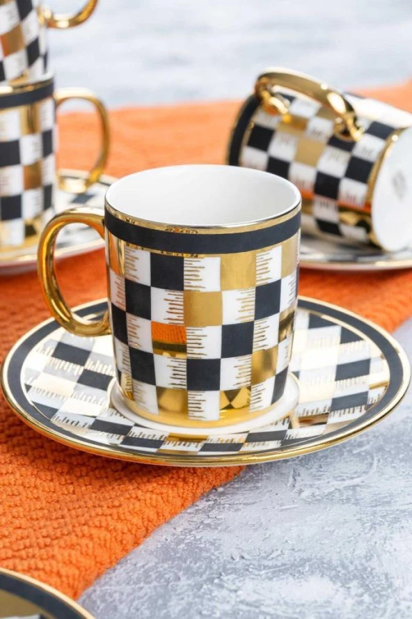 Acar HXF-22-0228 Markei 6lı Kahve Fincan Takımı - 2