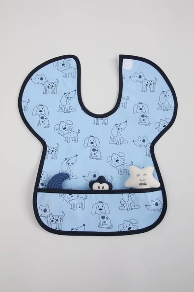 Babyhola 0-6 Yaş Büyük Boy Su Geçirmez Cepli BLW Mama Önlüğü Aktivite Önlüğü 1000 - 8