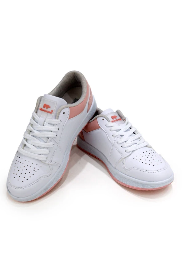 Kadın Sneakers Bağcıklı Gündelik Spor Ayakkabı Pudra - 5