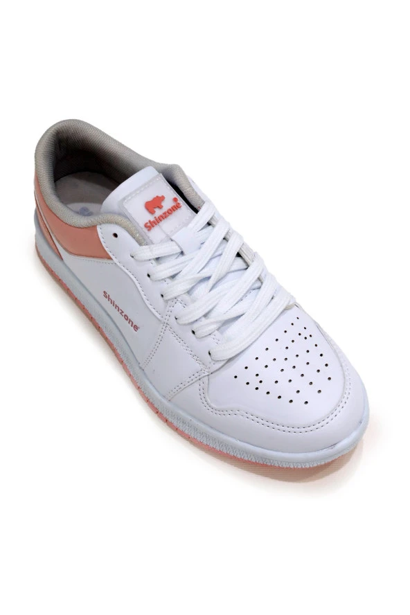 Kadın Sneakers Bağcıklı Gündelik Spor Ayakkabı Pudra - 6