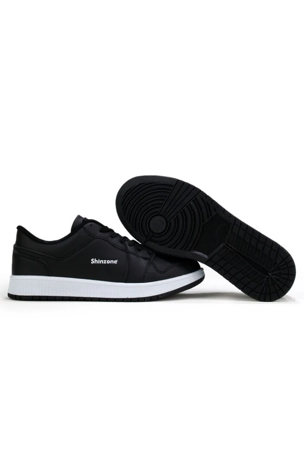 Kadın Sneakers Bağcıklı Gündelik Spor Ayakkabı Siyah - 4