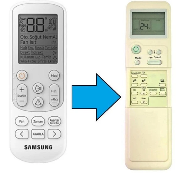 Samsung Klima Kumandası-Resimde Sağdaki Gönderilir