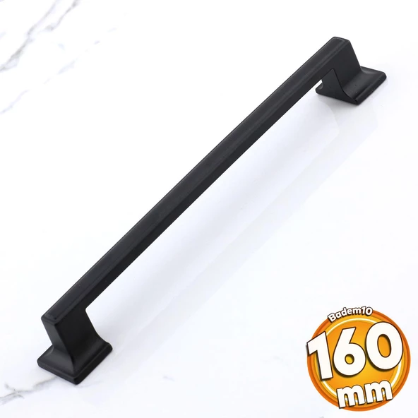 Gama 160 mm Siyah Kulp Metal Mobilya Çekmece Mutfak Dolap Dolabı Kapak Kulpları Kulbu Kulpu 16 cm