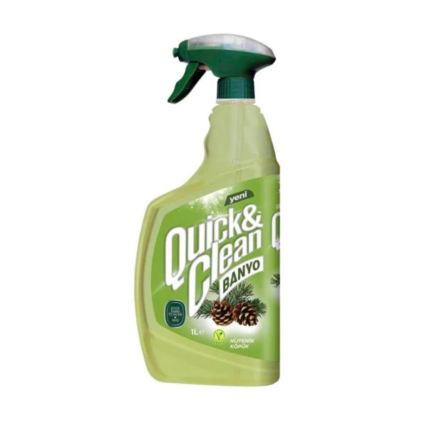 Quick&Clean Banyo Yüzey Temizleyici Çam ve Sirkeli 1 LT