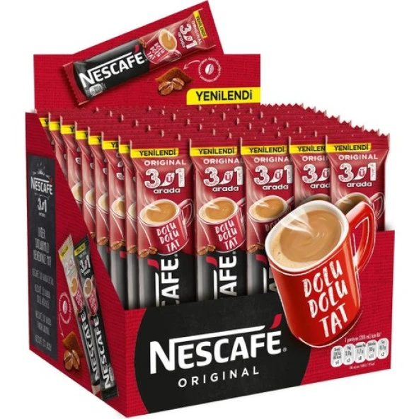 NESTLE NESCAFE 3Ü1 ARADA ORİJİNAL (48 Lİ)