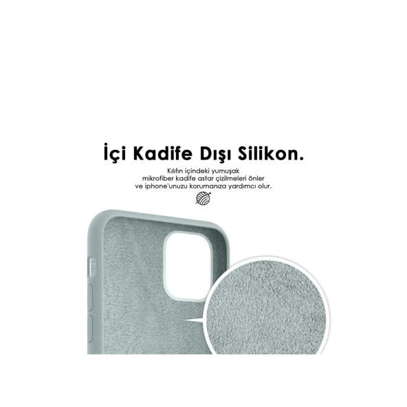 İphone 15 Uyumlu İçi Kadife Süet Yumuşak  Liquid Silikon Lansman Kılıf  MAVİ - 4