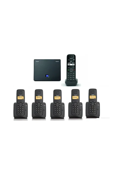 Gigaset AS690 IP 6 Dahili Dect Telsiz Kablosuz Telefon Santrali - Resim 4