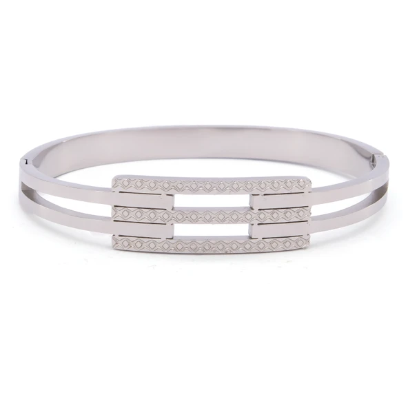 Çelik Kelepçe Bileklik 2 Kollu Kaburga BLZ-336 ürün görseli