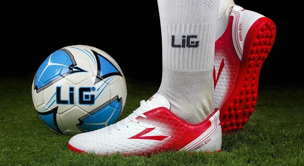 LİG BELEN PRM HALI 20-BEYAZ Halı Saha Ayakkabısı - 4