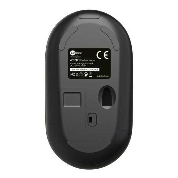 Lenovo Lecoo WS212 Kablosuz Mouse Siyah - 3