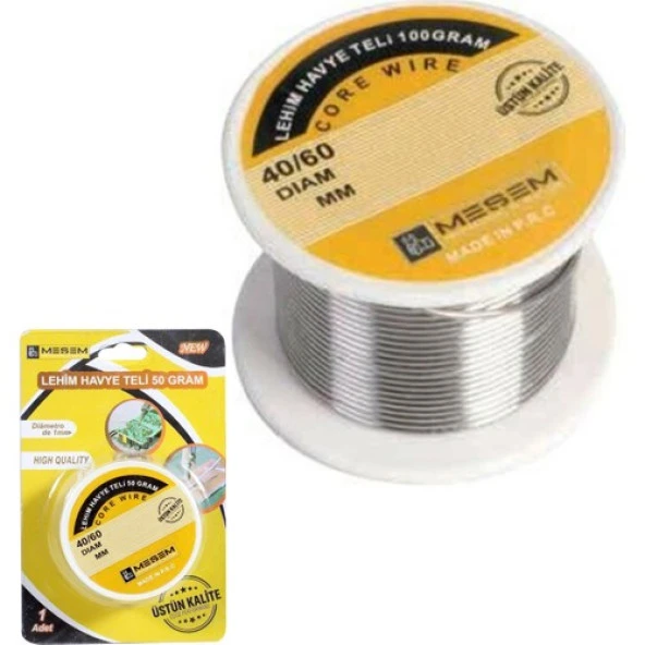 Meşem Havya Lehim Teli 1 mm 50 Gram - 2