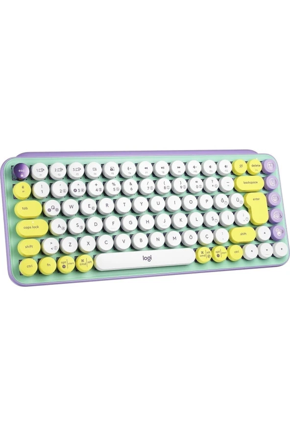 Logitech POP Keys Sarı Lila Kablosuz Mekanik Klavye