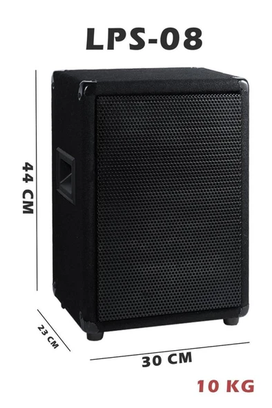 Lastvoice LPS-08 Ahşap Profesyonel Kabin Hoparlör 8'' 350W - Resim 4