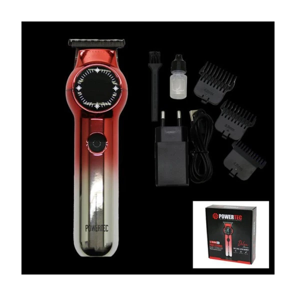 Powertec TR-958 Şarjlı Kuru Saç-Sakal Çok Amaçlı Tıraş Makinesi - 2