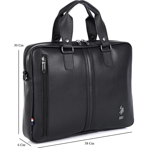 U.s Polo Assn. Evrak Çantası Siyah PLEVR6753 - 2