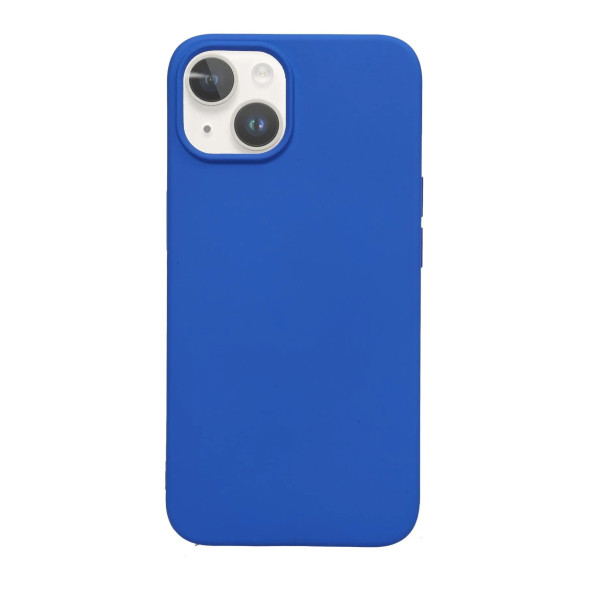 İphone 15 PRO MAX Uyumlu İçi Kadife Süet Yumuşak Liquid Silikon Lansman Kılıf MAVİ - 2
