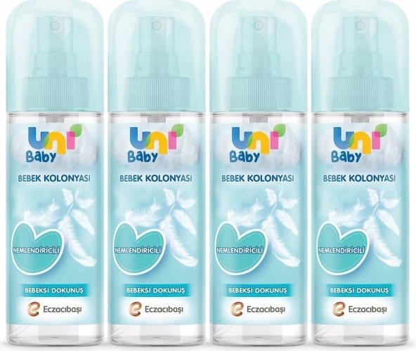 Uni Baby Kolonya Bebeksi Kokular 150 ml x 4 Adet