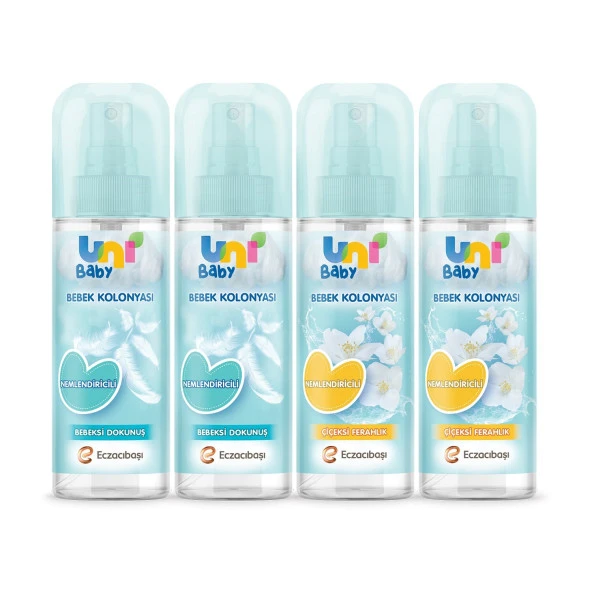 Uni Baby Bebek Kolonyası Bebeksi Kokular 2'li + Çiçeksi Kokular 2'li - 2