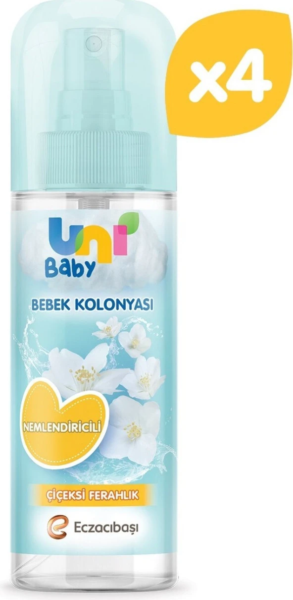 Uni Baby Bebek Kolonyası Çiçeksi Kokular 150 ml 4'lü