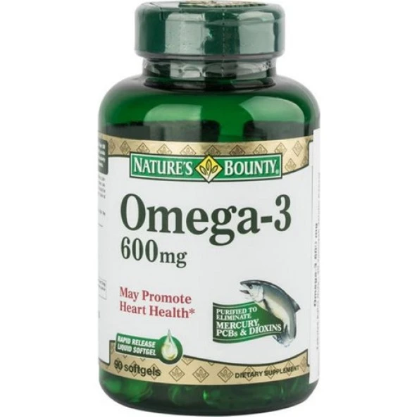 Nature's Omega 3 600 Mg 90 Softgel
