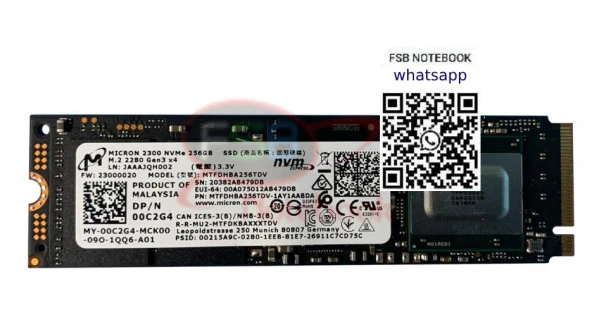 256 GB NVME SSD HARDDİSK  MİCRON