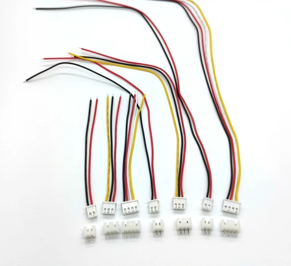 JST-XH 2.54mm 2pin 10cm Kablolu Konnektör (Beyaz) Takım x 1 adet  (rf026) ürün görseli