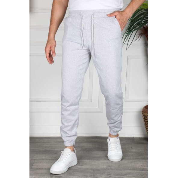 Erkek Regular Fit Lastikli Paça Mevsimlik Jogger Spor Eşofman Altı - 3