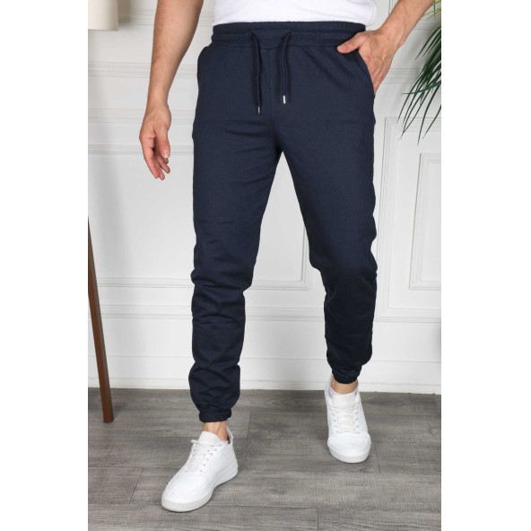 Erkek Regular Fit Lastikli Paça Mevsimlik Jogger Spor Eşofman Altı - 4