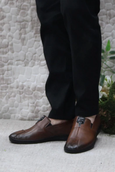 Mehmet Mete 42060 Bordolli Çok Yumuşak İç Ve Dış Hakiki Deri Erkek Ayakkabı - Resim 9