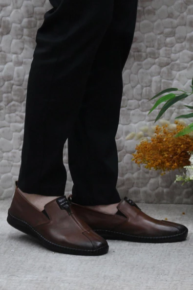 Mehmet Mete 42060 Bordolli Çok Yumuşak İç Ve Dış Hakiki Deri Erkek Ayakkabı - Resim 7