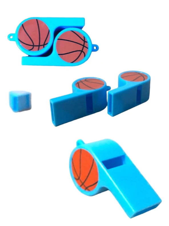 Eğitici Öğretici Dev Sesli Düdük 4 XL Basketbol mavi düdük