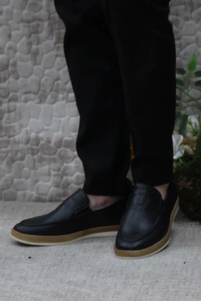 Mehmet Mete 24242 Bordolli Yumuşak Hafif İç Ve Dış Hakiki Deri Erkek Ayakkabı - Resim 3