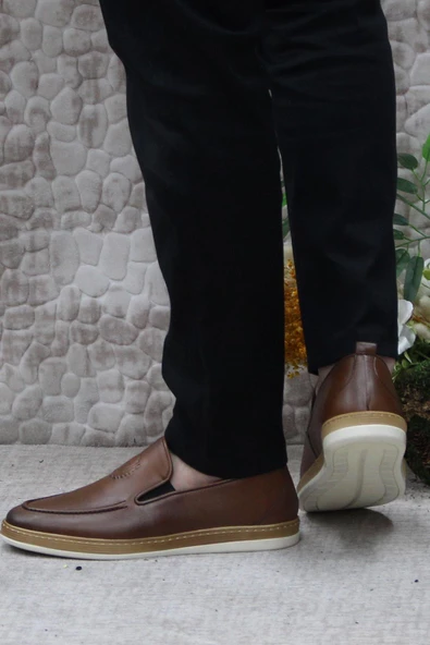 Mehmet Mete 24242 Bordolli Yumuşak Hafif İç Ve Dış Hakiki Deri Erkek Ayakkabı - Resim 10