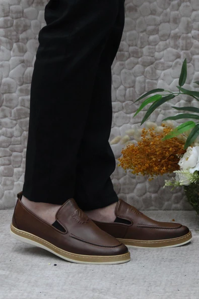 Mehmet Mete 24242 Bordolli Yumuşak Hafif İç Ve Dış Hakiki Deri Erkek Ayakkabı - Resim 7