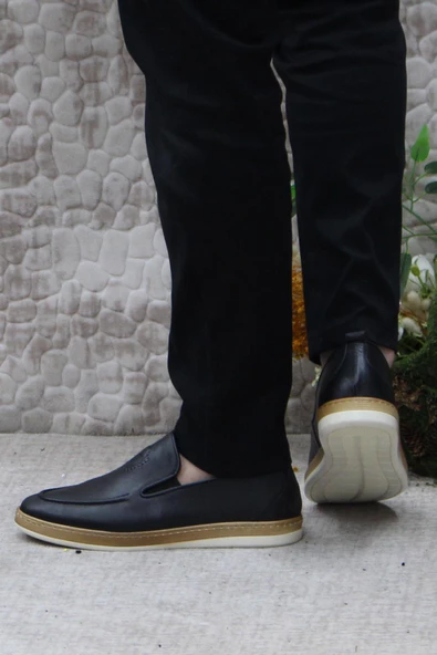 Mehmet Mete 24242 Bordolli Yumuşak Hafif İç Ve Dış Hakiki Deri Erkek Ayakkabı - Resim 4