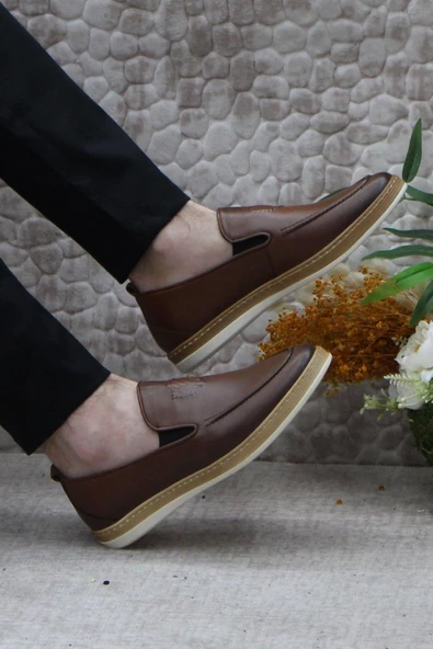 Mehmet Mete 24242 Bordolli Yumuşak Hafif İç Ve Dış Hakiki Deri Erkek Ayakkabı - Resim 11