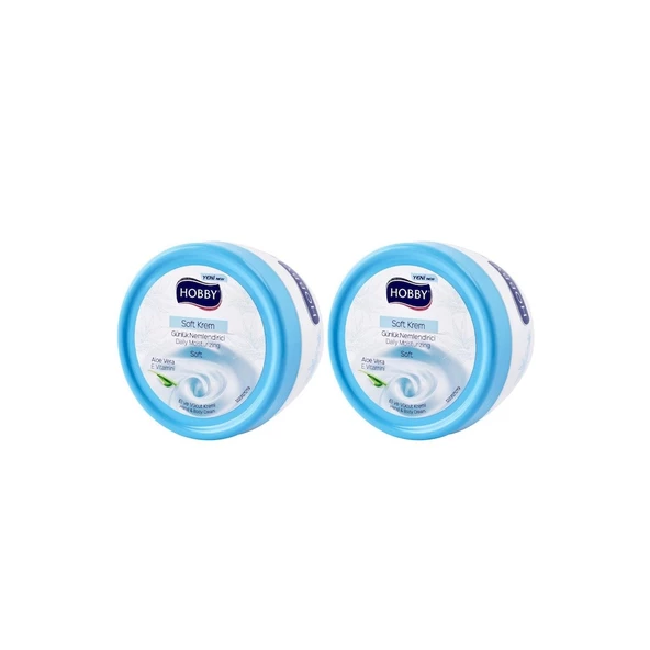 Hobby Soft Aloe Vera Özlü Nemlendirici Günlük El ve Vücut Kremi 2 x 300 ML
