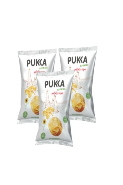 Pukka Gıda Glutensiz Vegan Gurme Patates Cips 3ADET (3X70GR)
