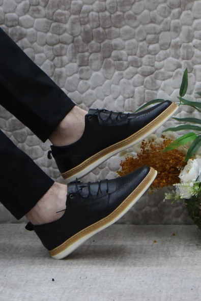 Mehmet Mete 4245 Hafif Yumuşak İç Ve Dış Hakiki Deri Erkek Ayakkabı - Resim 5