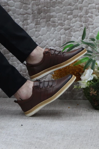 Mehmet Mete 4245 Hafif Yumuşak İç Ve Dış Hakiki Deri Erkek Ayakkabı - Resim 11