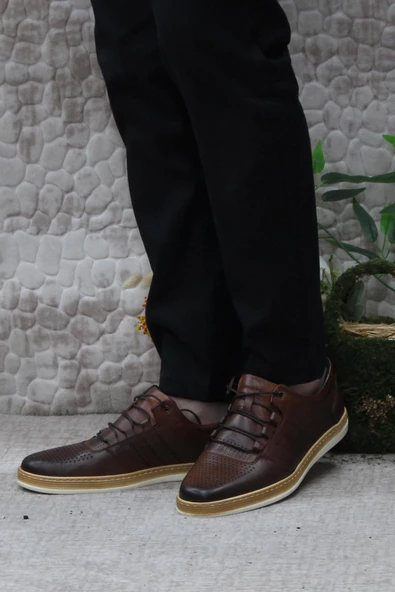 Mehmet Mete 4245 Hafif Yumuşak İç Ve Dış Hakiki Deri Erkek Ayakkabı - Resim 9