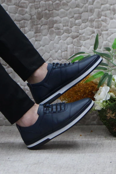 Mehmet Mete 42200 Lastik Bağçıklı Rahat İç Ve Dış Hakiki Deri Erkek Ayakkabı - Resim 11