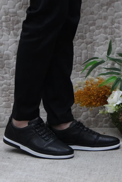 Mehmet Mete 42200 Lastik Bağçıklı Rahat İç Ve Dış Hakiki Deri Erkek Ayakkabı ürün görseli