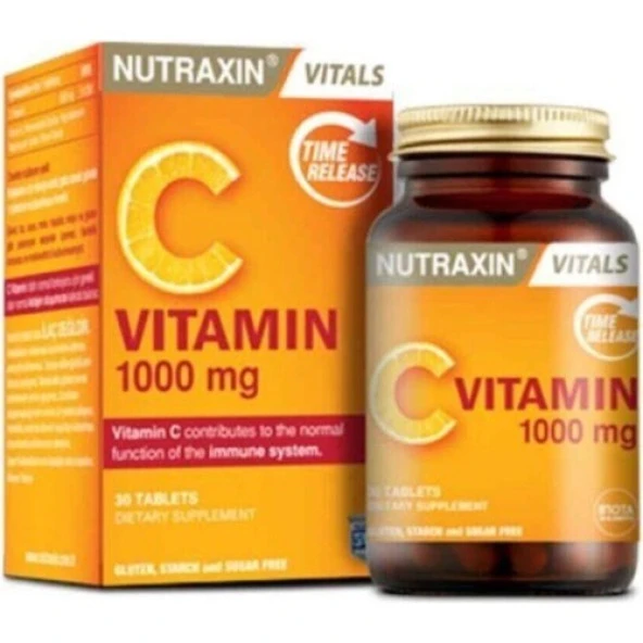 Nutraxin C Vitamin 1000 Mg 30 Tablet - Zaman Salınımlı