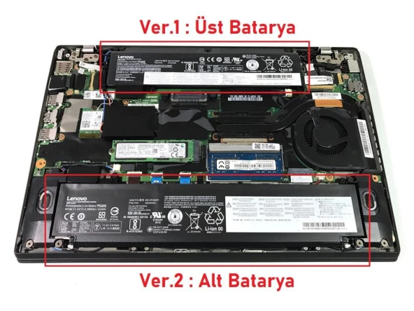 Lenovo Thinkpad SB10F46461 Notebook Bataryası, Laptop Pili - 2