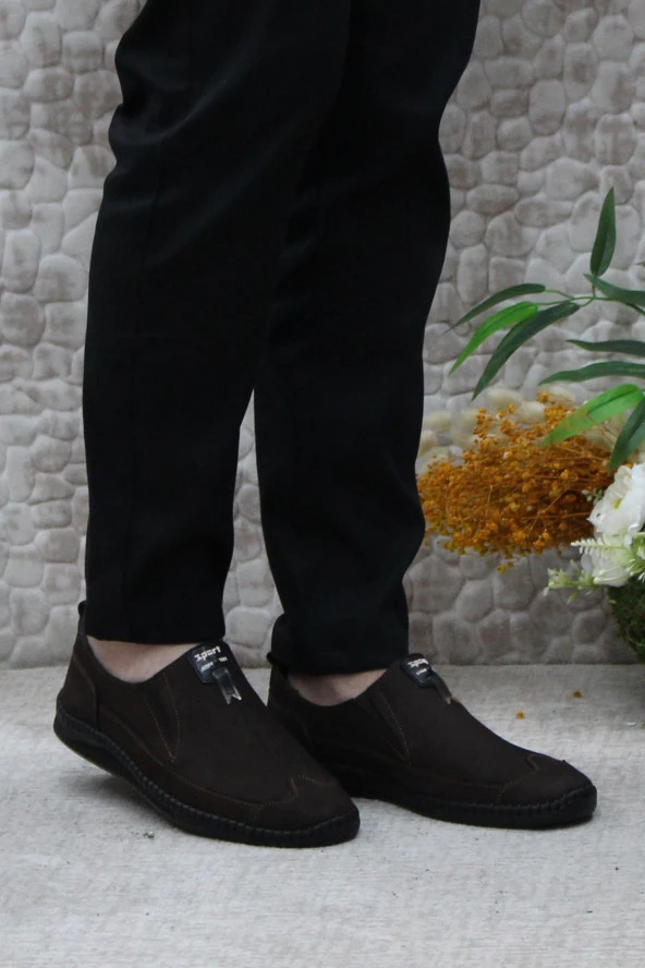 Mehmet Mete 42085 Bordolli Nubuk Çok Yumuşak İç Ve Dış Hakiki Deri Erkek Ayakkabı - Resim 7