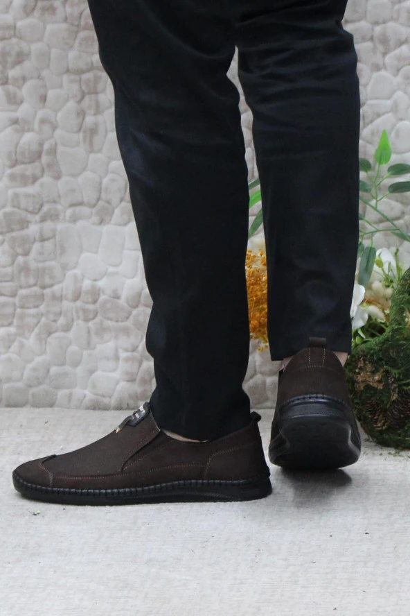 Mehmet Mete 42085 Bordolli Nubuk Çok Yumuşak İç Ve Dış Hakiki Deri Erkek Ayakkabı - Resim 9